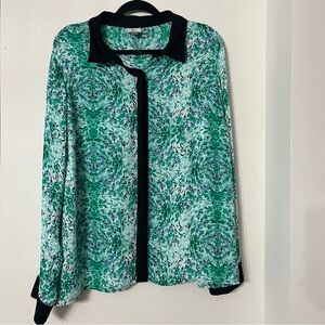 Worthington Women’s Button Up Blouse Size 2x Made In Indonesia